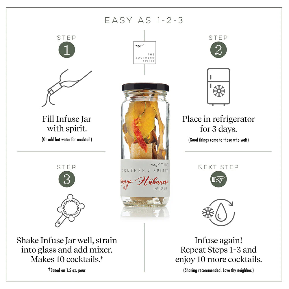 Mango Habanero Cocktail Infusion Jar