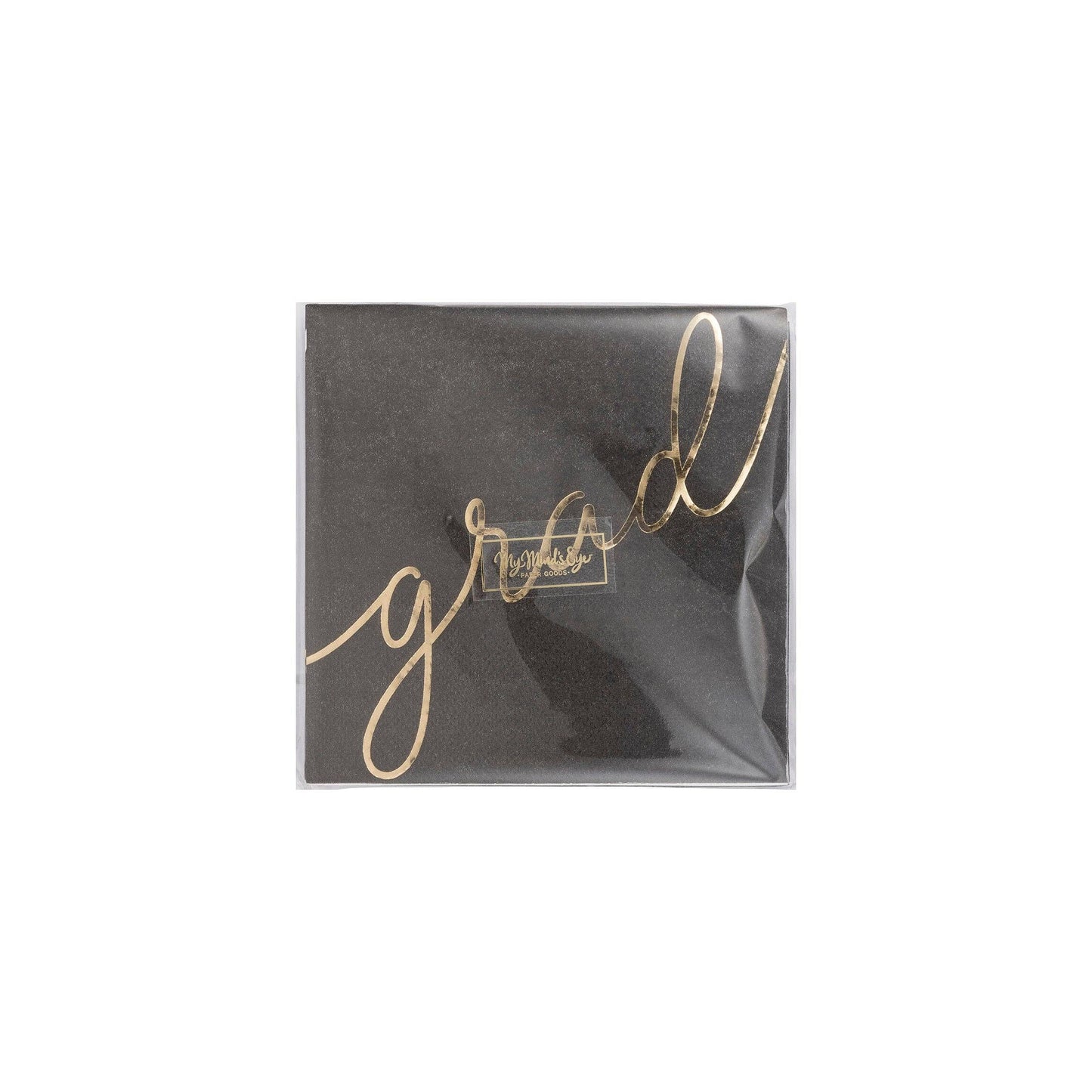 Script "Grad" Paper Cocktail Napkin