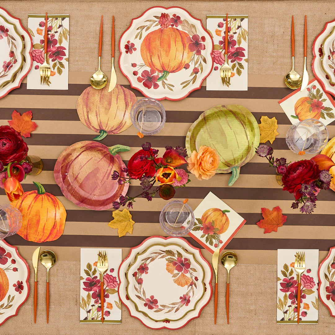 Pumpkin Die Cut Lunch Napkins