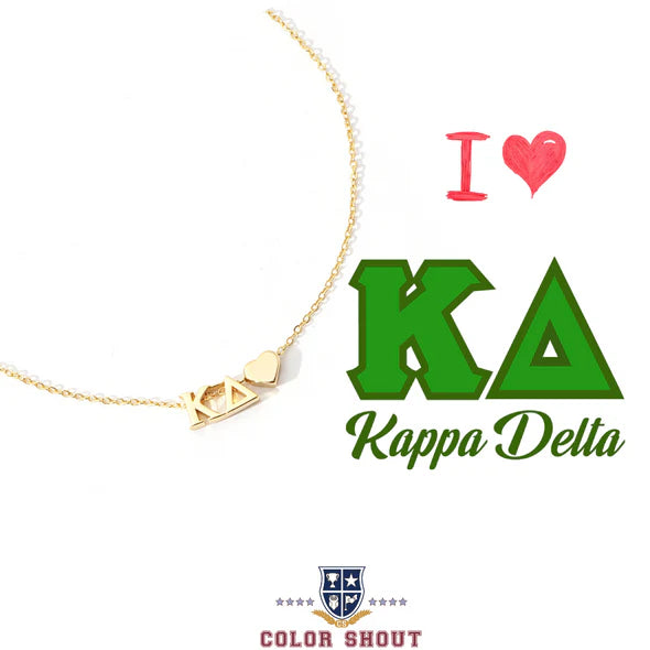 Kappa Delta Heart Necklace