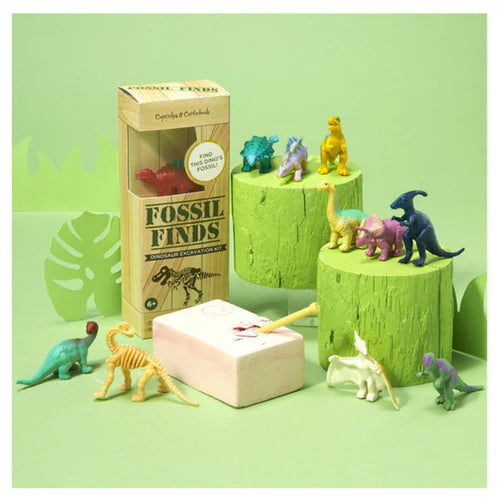 Fossil Finds Excavation Kit with Dino Figure in Gift Box