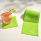 Margarita Madness (Lime Green) Cotton Cocktail Napkin Roll