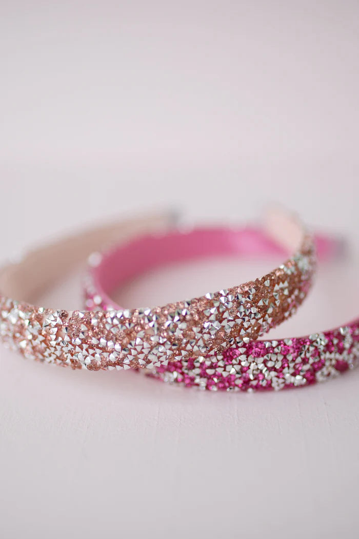 Gummy Glitter Headband: Pink