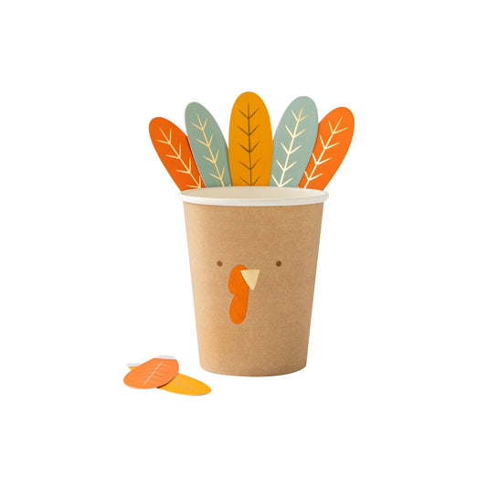 Paper Party Cup: Harvest Turkey