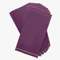 Purple with Gold Stripe Guest Paper Napkins