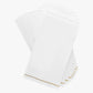 Dinner Napkins: White with Gold Stripe