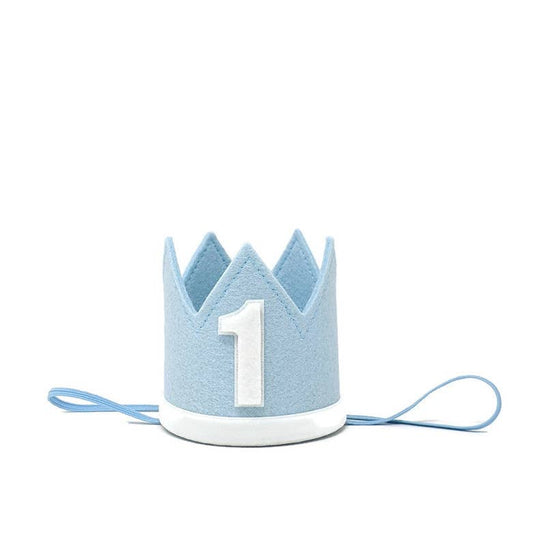 Baby Blue Felt Crown: 1