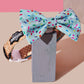 Sprinkle Me Blue Dog Collar & Bowtie
