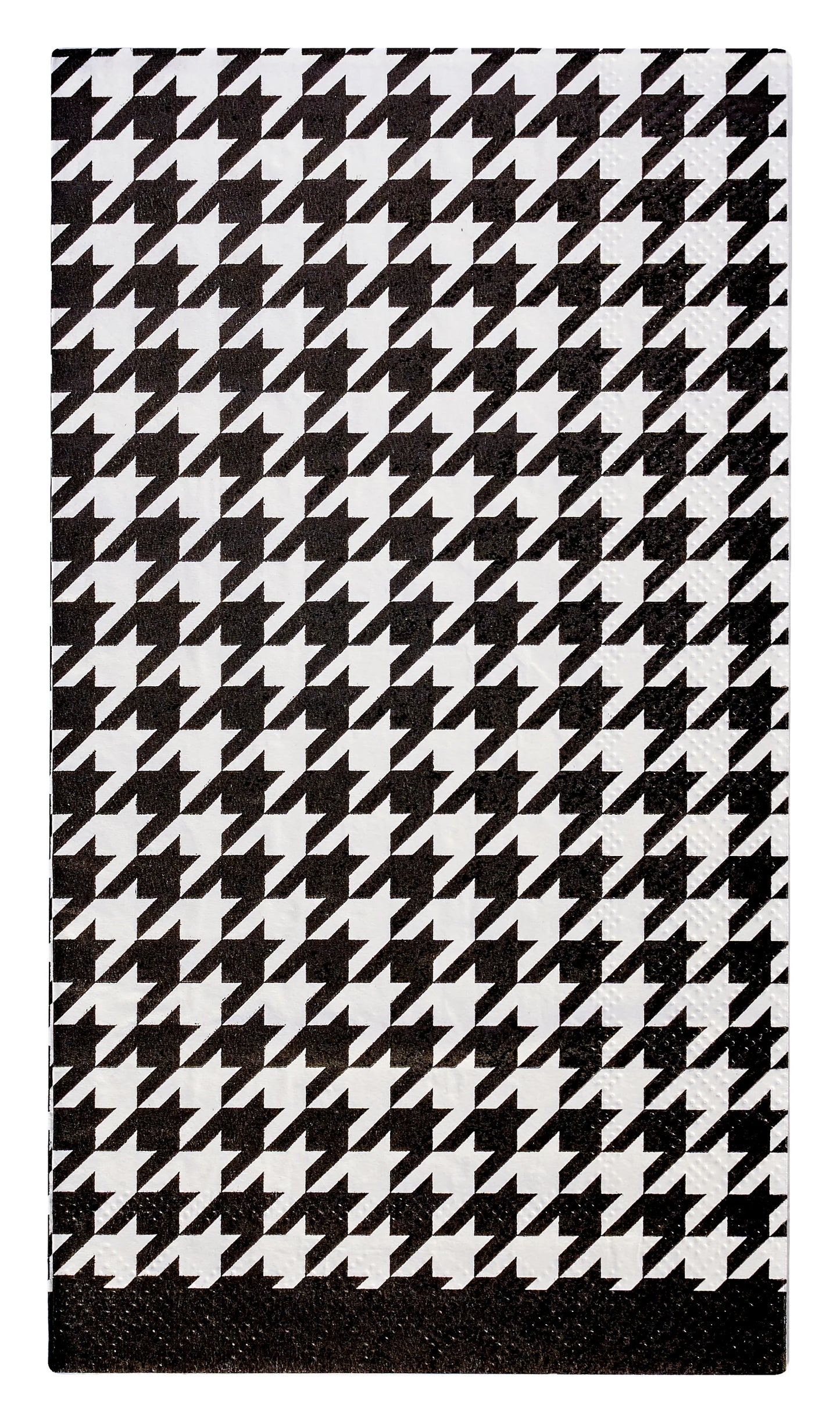 Black & Noir Houndstooth Guest Towel Napkins