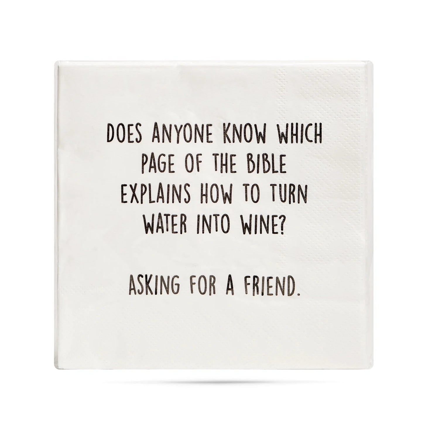 "Water into Wine" Cocktail Napkins