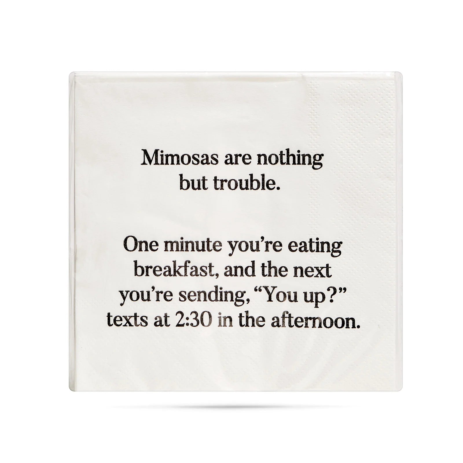 "Mimosas are Nothing but Trouble" Cocktail Napkins