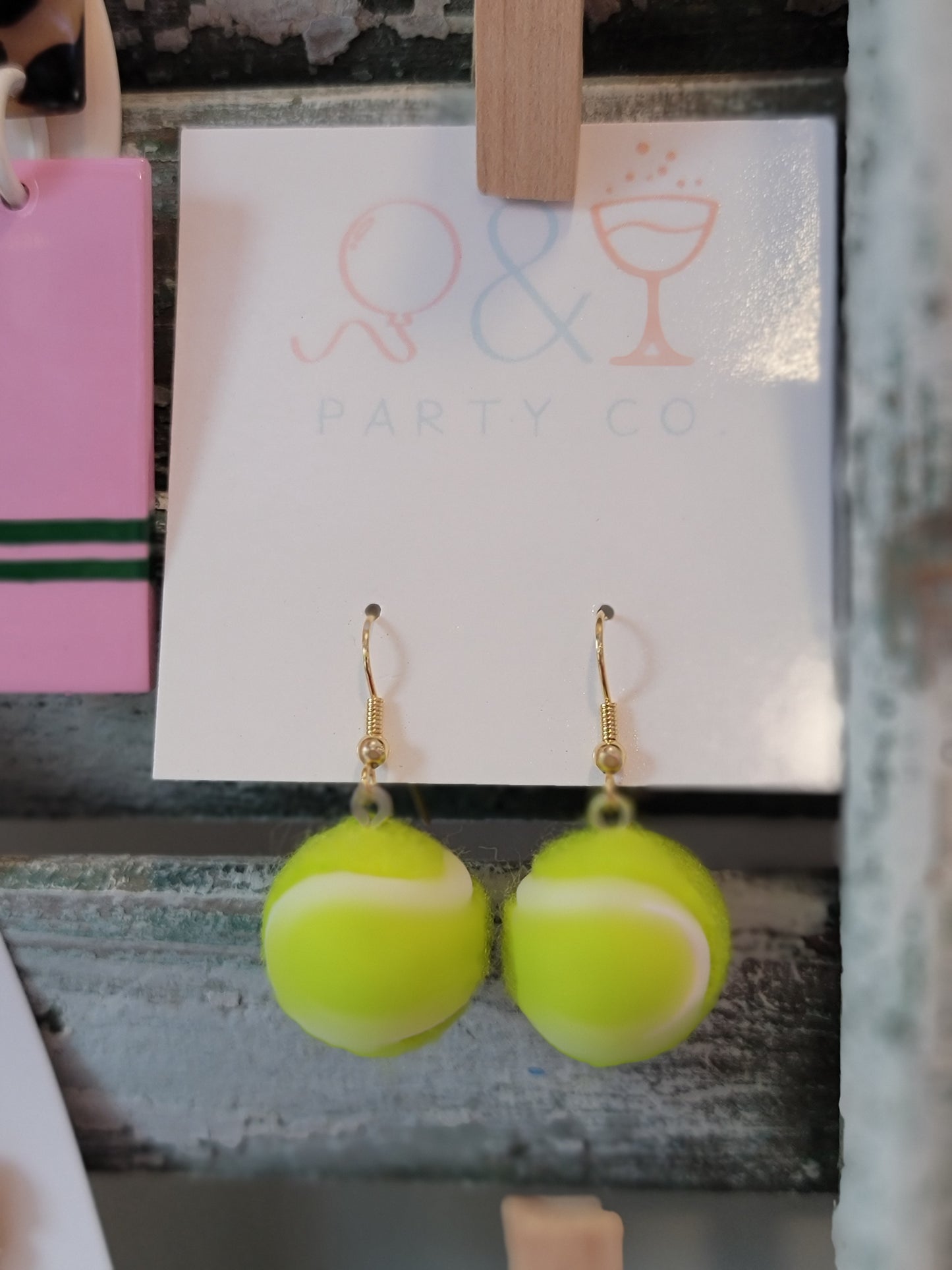 Tennis Ball Earrings