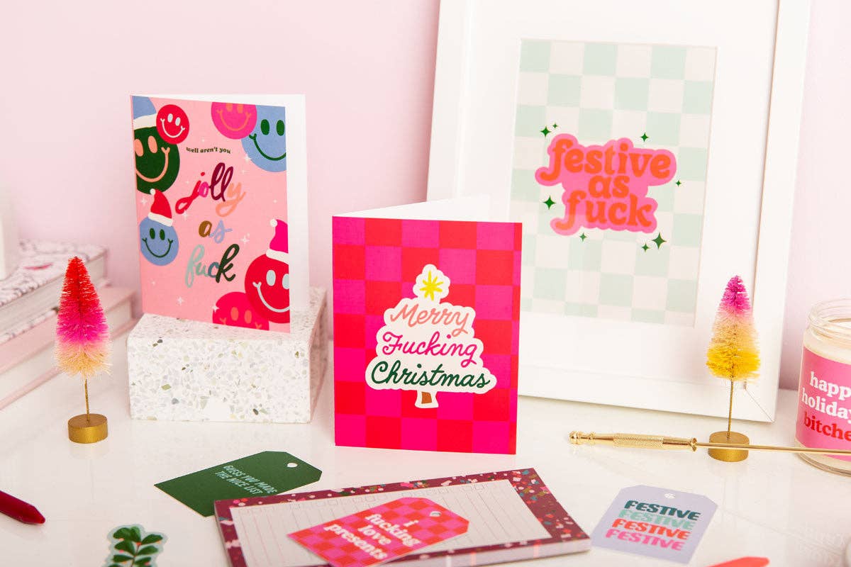 Greeting Cards:  Merry Fucking Christmas