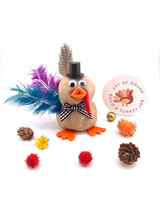 Build-a-Turkey Sensory Dough Jar