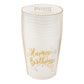 "Happy Birthday" Frost Flex Cups