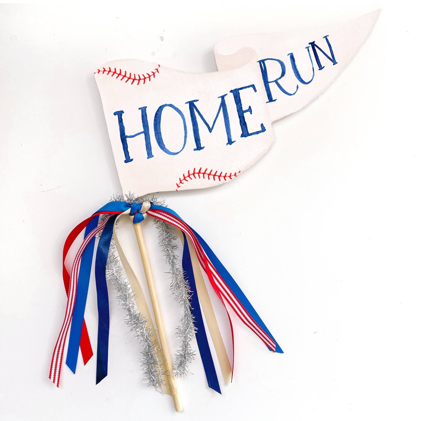 Home Run Baseball Party Pennant