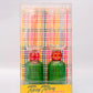 Green & Pink Tipsy Turvey Bar Glass Set