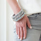 Renee Bangle Bracelet: Grey