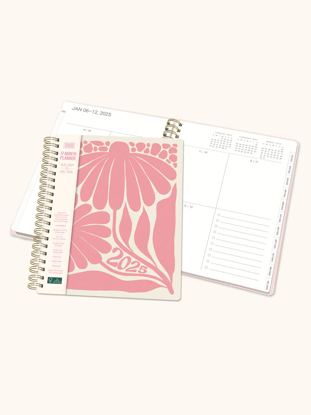 2025 Lazy Daisies Blue Baxter Planner