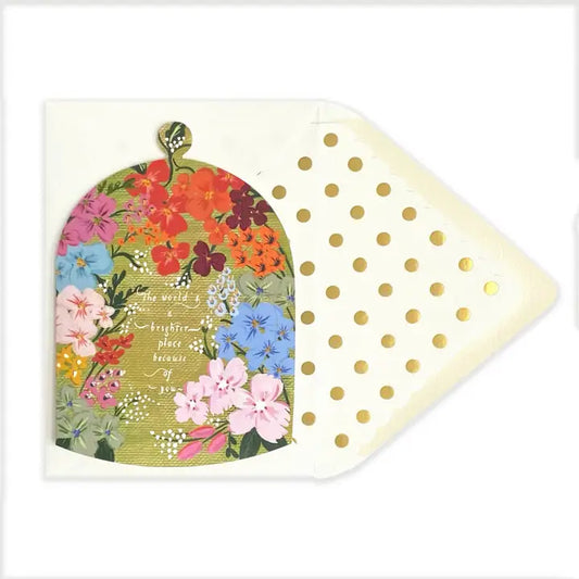 The World's a Brighter Place Thinking of You Greeting Card