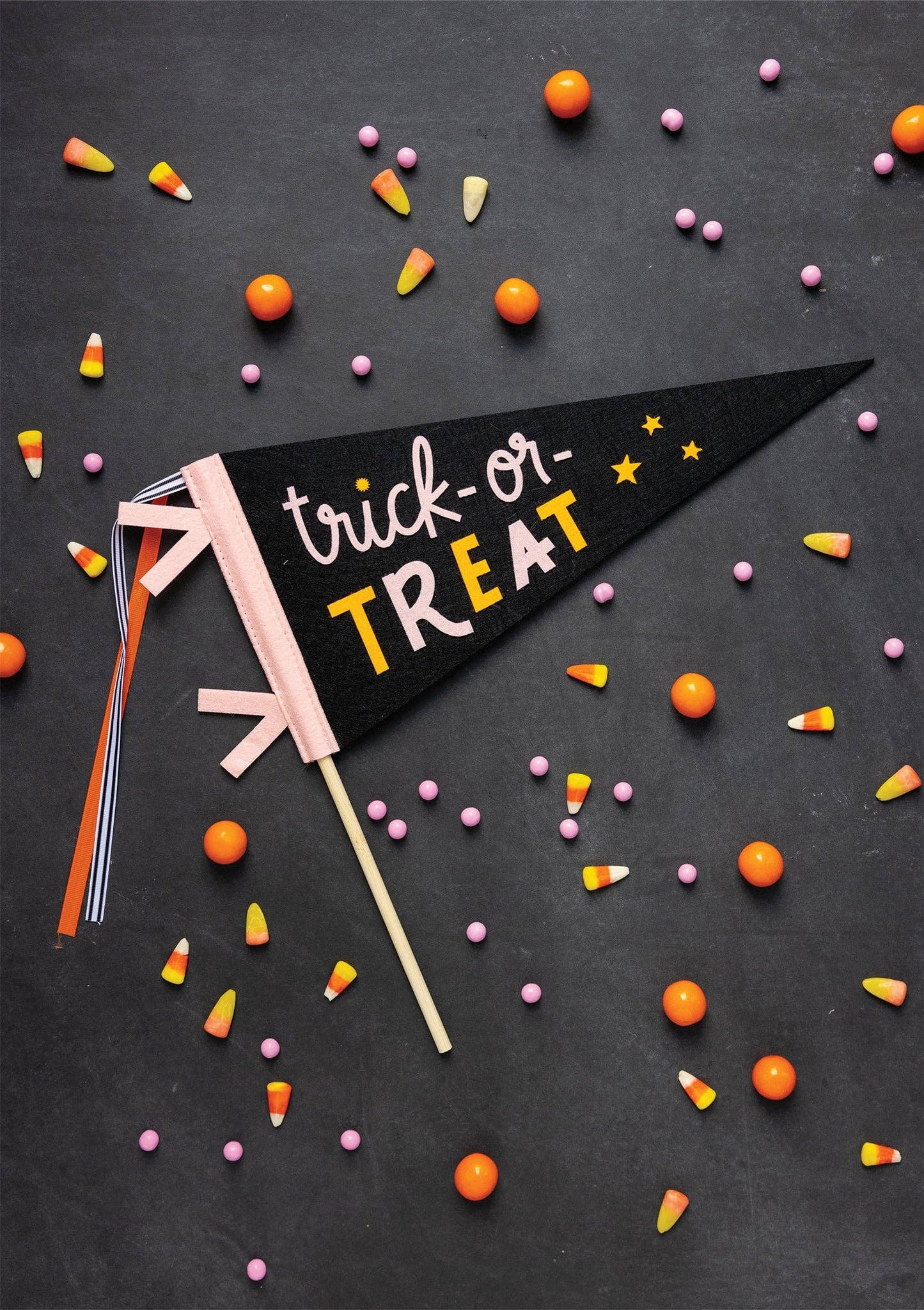 Trick or Treat Felt Pennant Banner