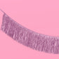 Lavender Tinsel Fringe Garland