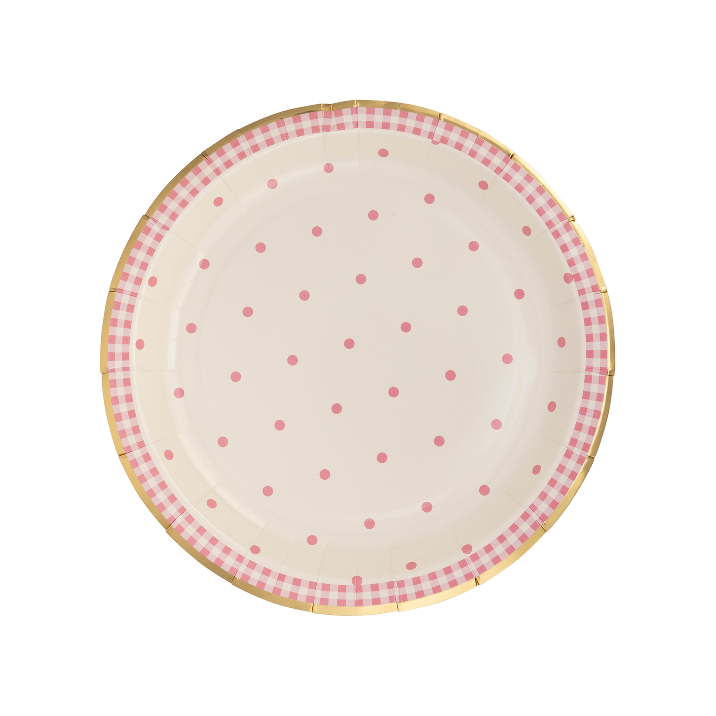 Spring Polka Dot Paper Plate Set