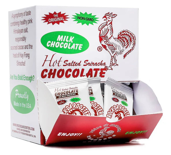 Sriracha Infused Milk Chocolate Mini Bar