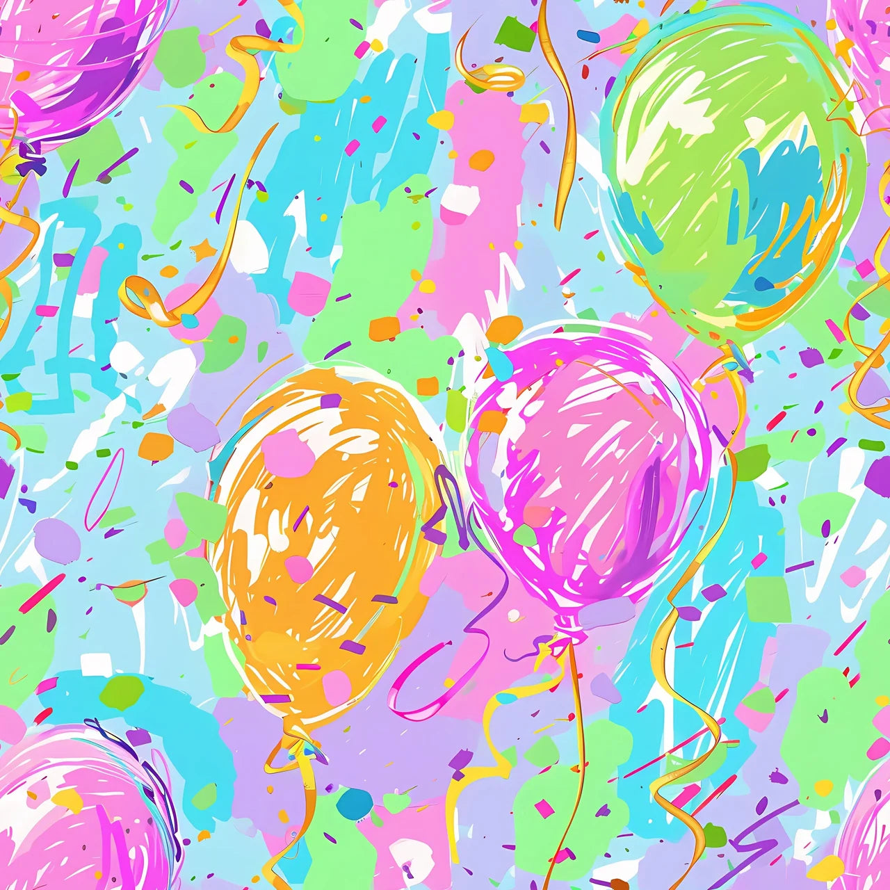 Birthday Balloons Bottle Wrap (Veuve Edition)