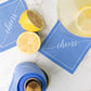 Summer Dreaming (Periwinkle Blue) Cotton Cocktail Napkin Roll
