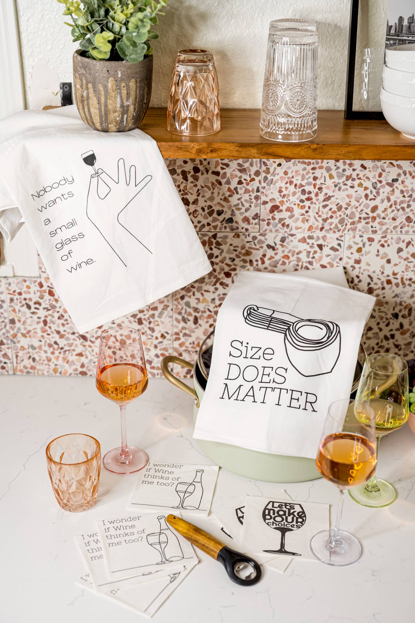 Size Does Matter Tea Towel