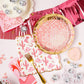 Pink & Gold Disco Ball Paper Plate