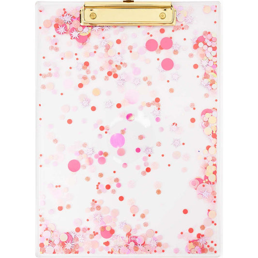 Sweet Tart Pink Confetti Clipboard