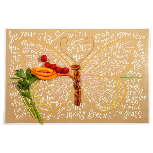 Reusable Charcuterie Cheat Sheet | Butterfly