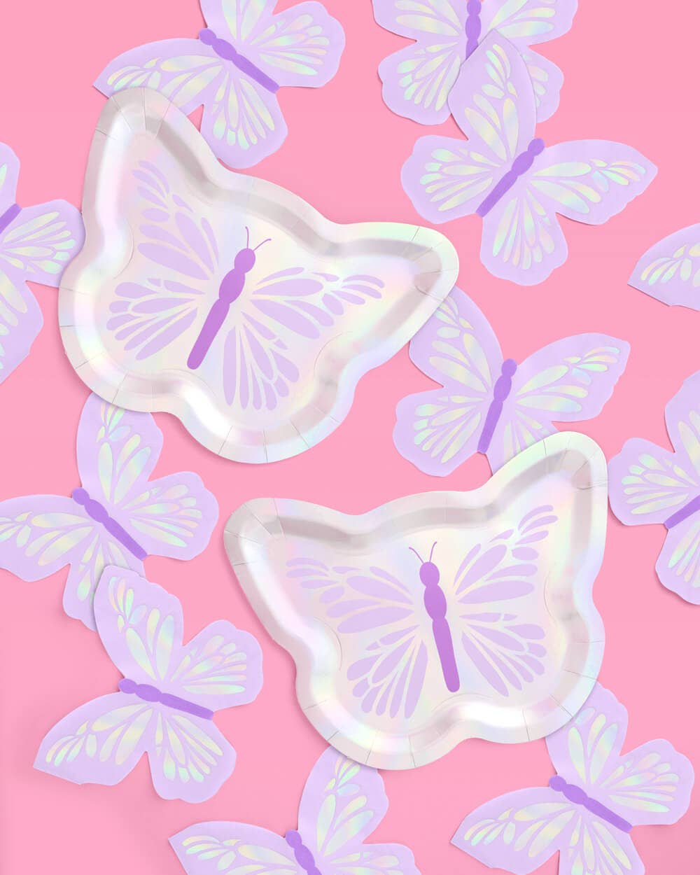 Iridescent Butterfly Plates