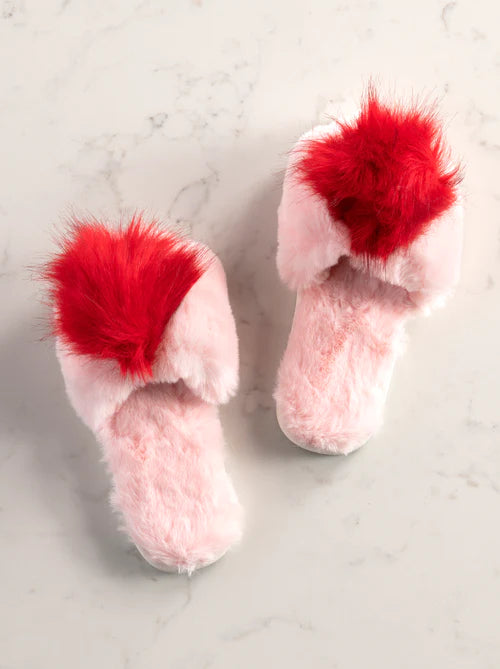 Amor Slippers: Pink