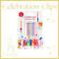 Multicolor Celebration Candle Clips