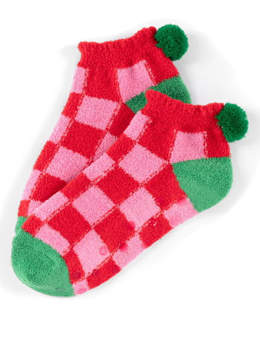 Pink & Red Pax Home Socks