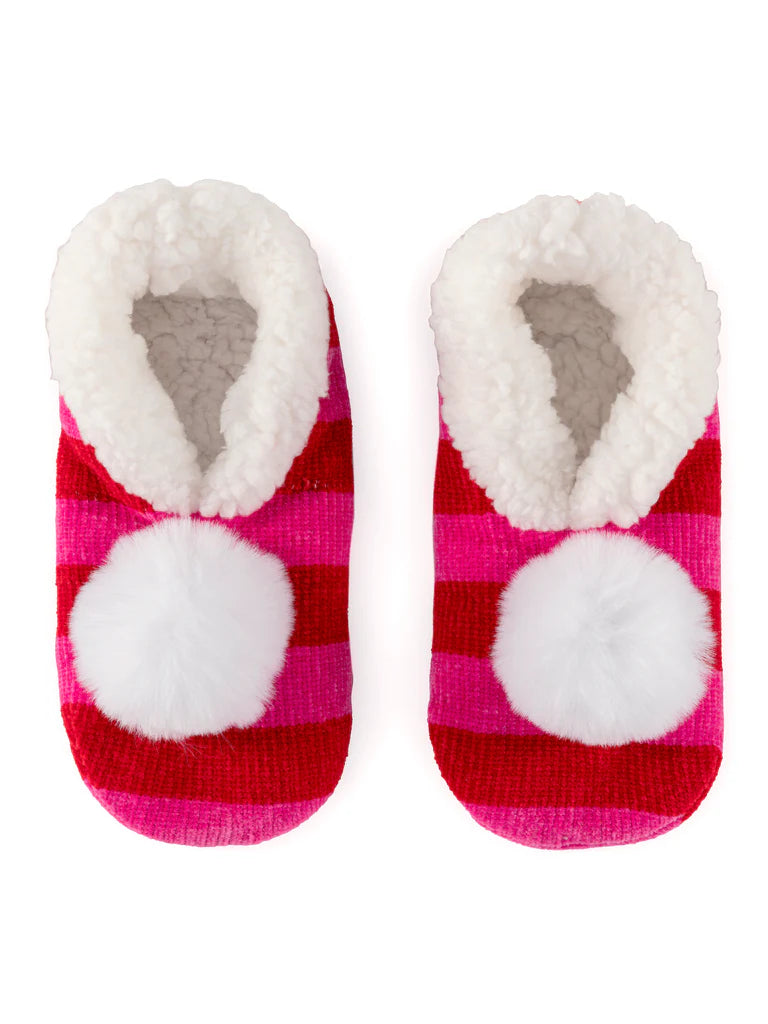 Pink Arya Stripe Slippers