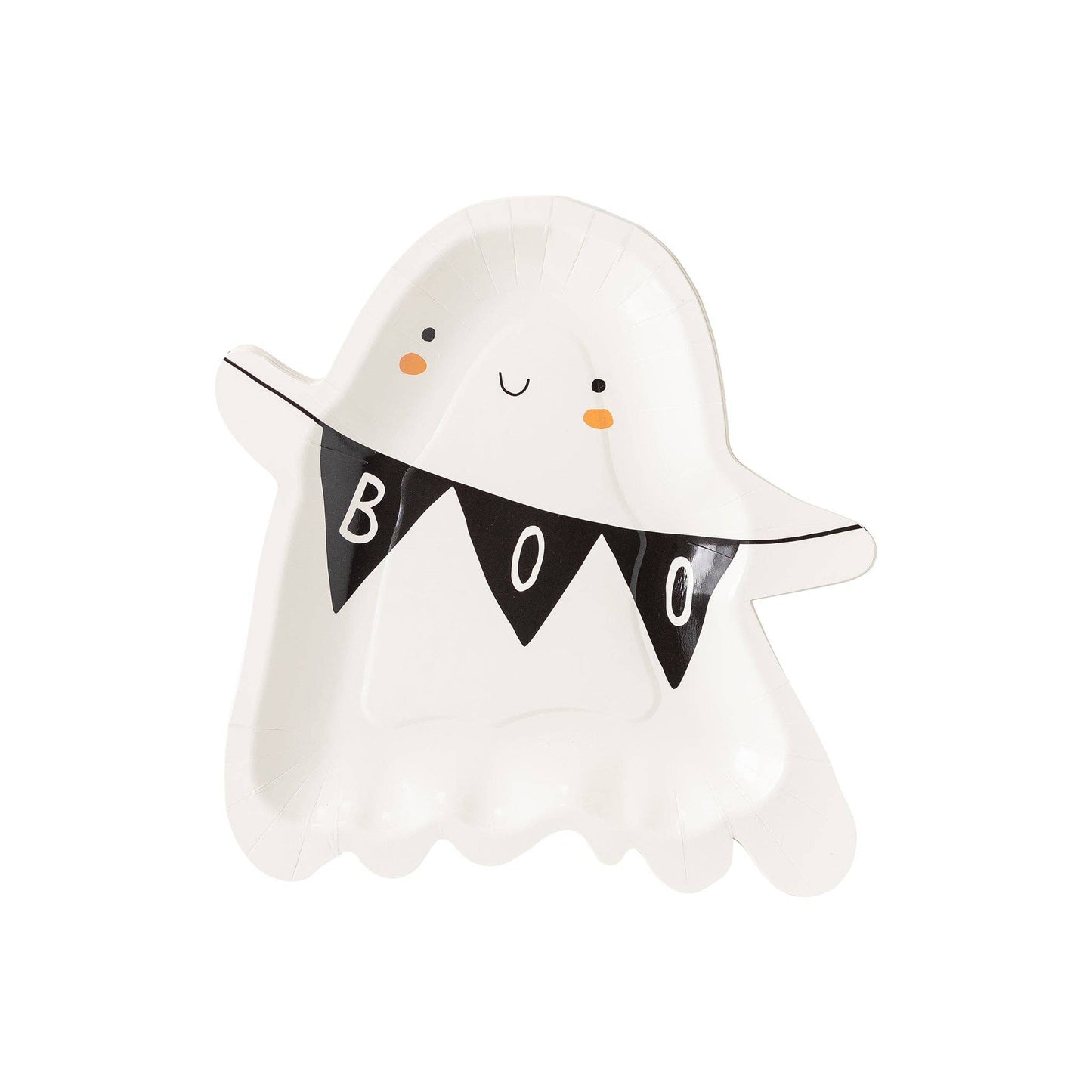 Ghost with "Boo" Banner Shaped Plate