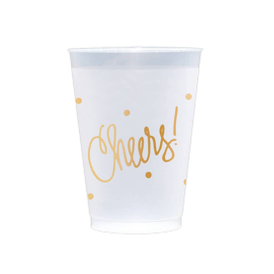 "Cheers!" 20oz Frosted Cups