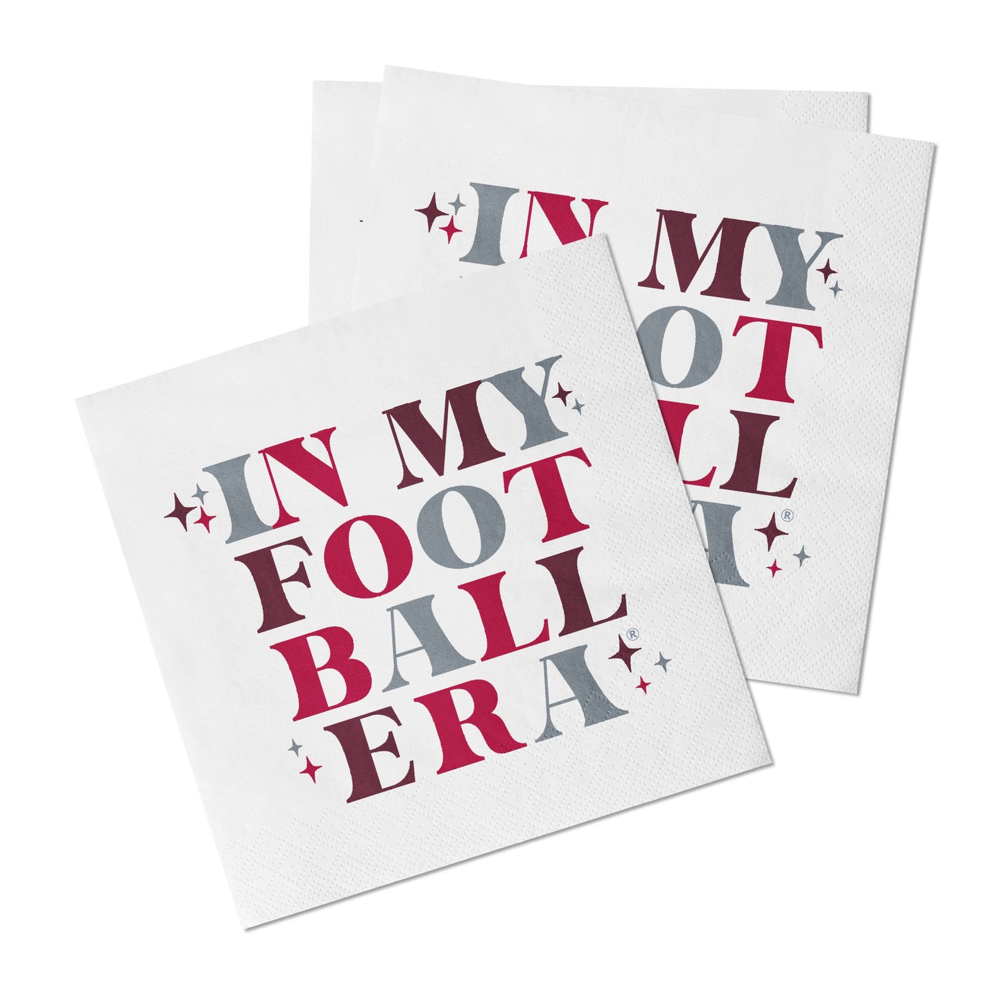 Crimson and Grey "In My Football Era" Napkin Pack