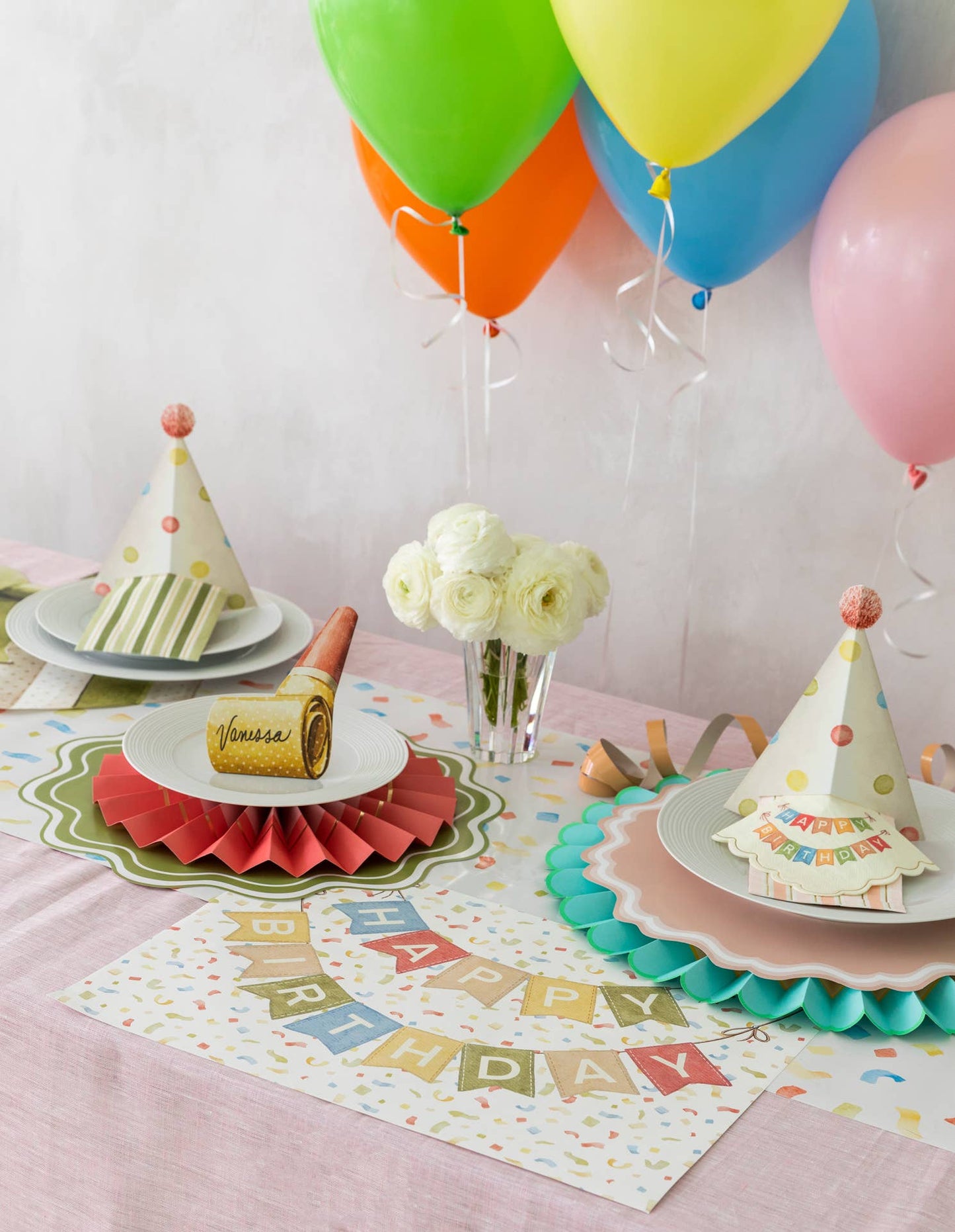 Confetti Paper Table Runner