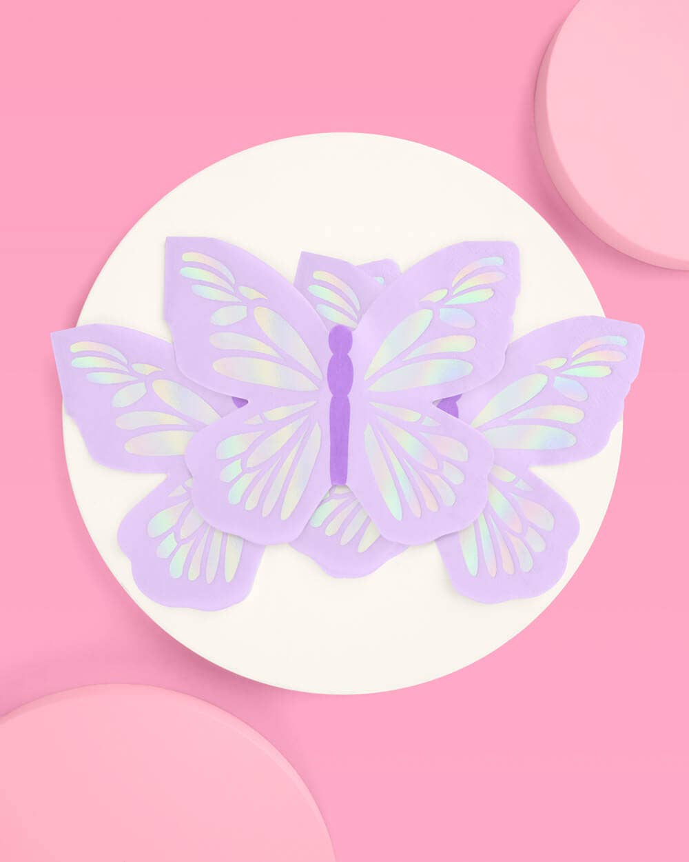 Purple Butterfly Napkins