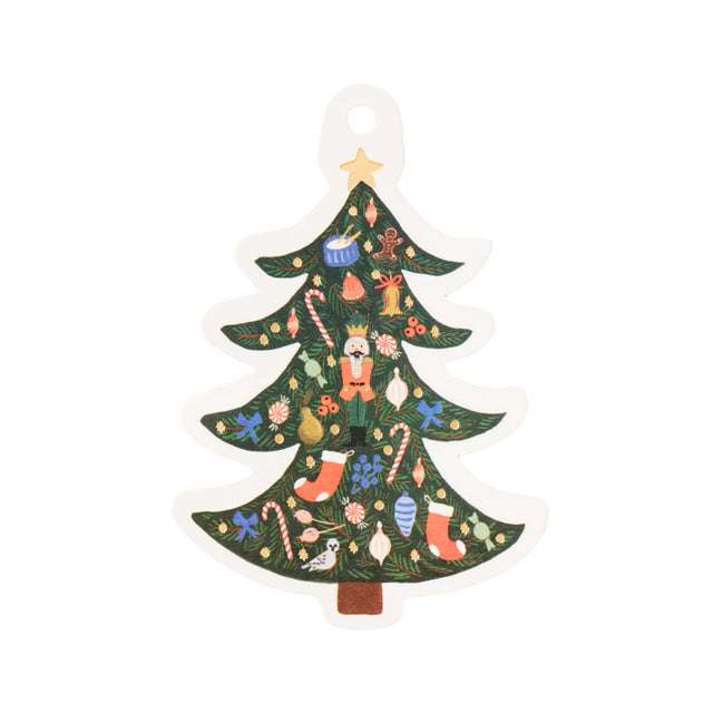 Pack of 8 Nutcracker Tree Gift Tags