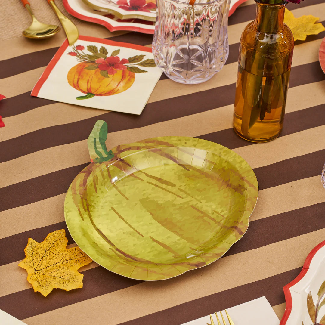 Pumpkin Die Cut Salad Plates