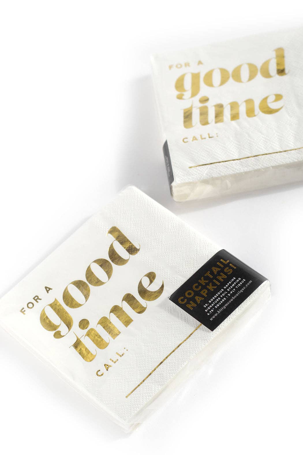 "For a Good Time Call..." Cocktail Napkins