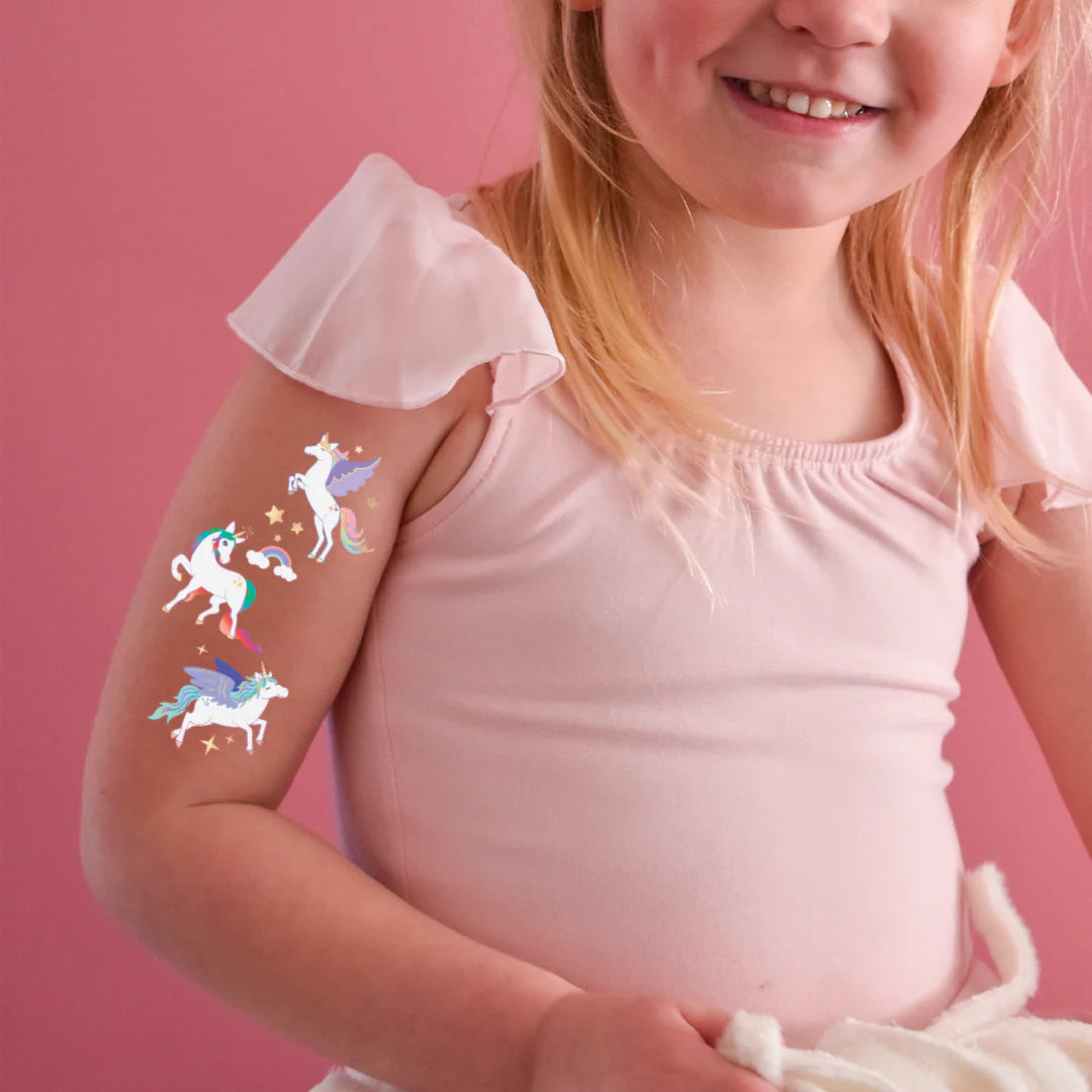 Unicorn Party Temporary Tattoo Variety Set