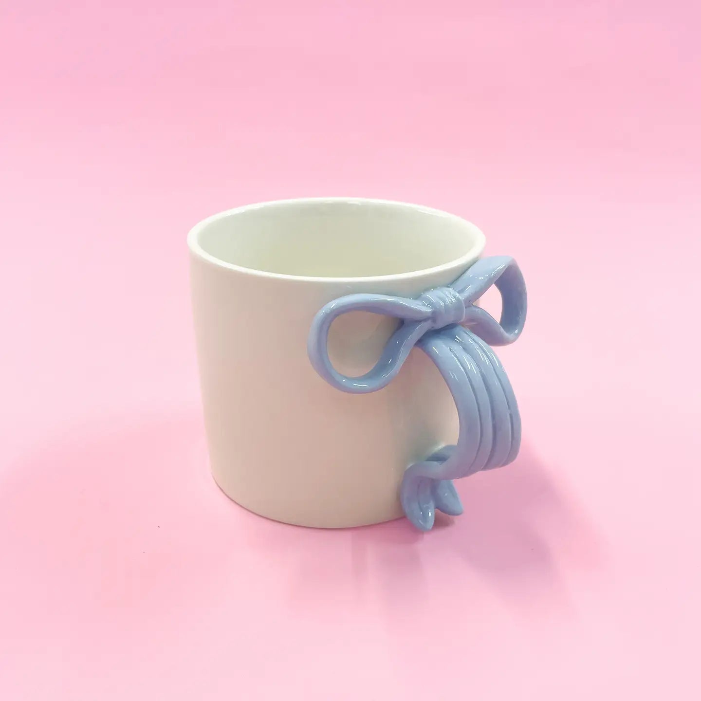 Blue Bow Ceramic Coffee Mug - Thumbnail 2