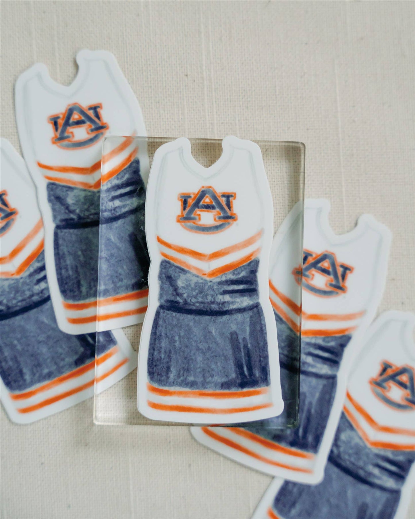 Auburn University Cheerleading Uniform Sticker